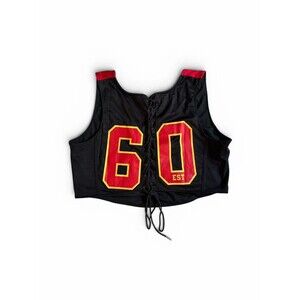 NFL Kansas City Chiefs Crop Corset Top Women’s 3X Lace Up Ultra Game Day